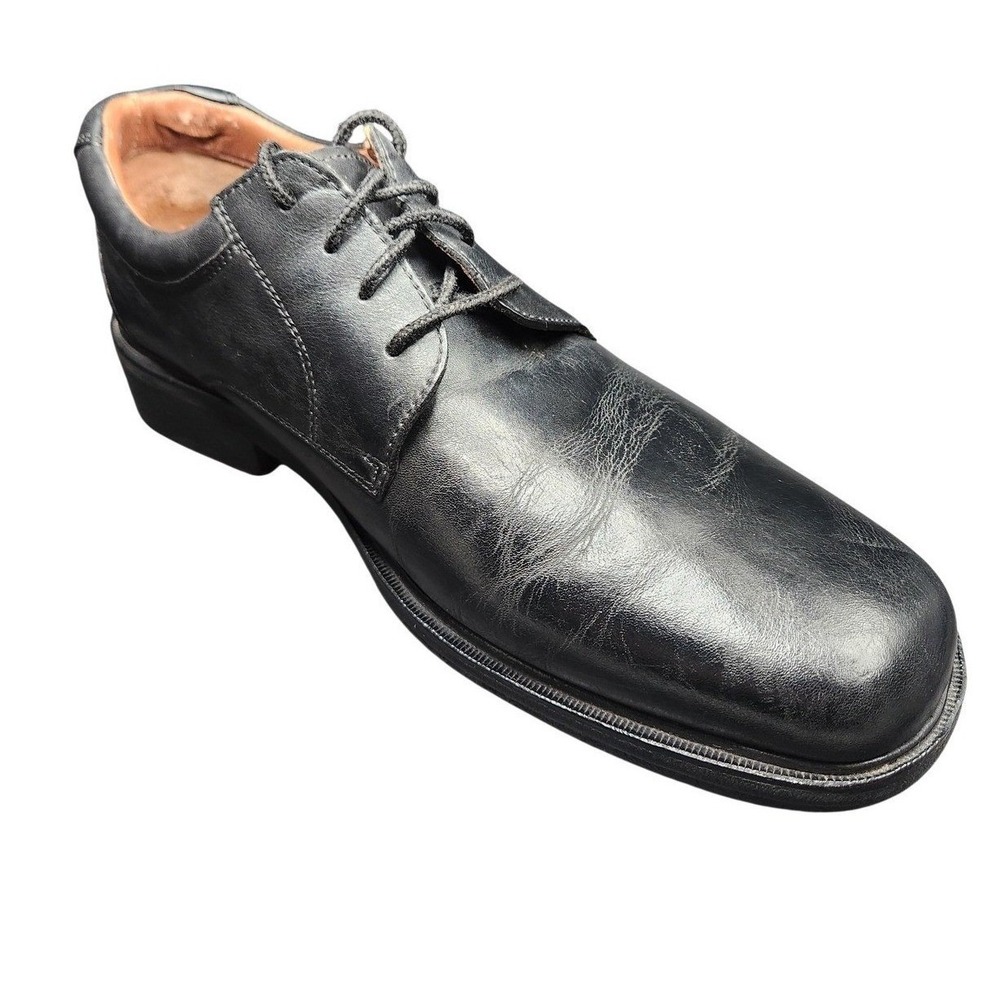 Johnston & Murphy XC4 Shoes Mens Size 10 Black Leather Derby Waterproof Dress